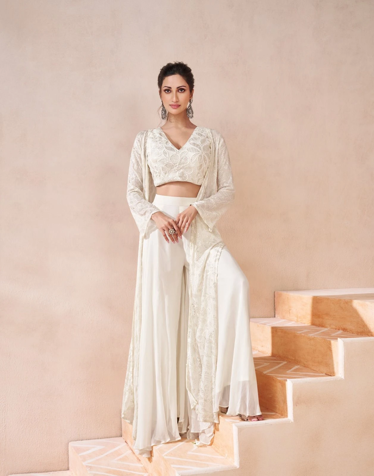 Sayuri Designer Ishum Real Georgette Wholesale Designer Top & Bottom with Jacket Catalog — Wholesale Designer Salwar Suits, Sayuri Designer wholesale from Surat - Gallery Image 3